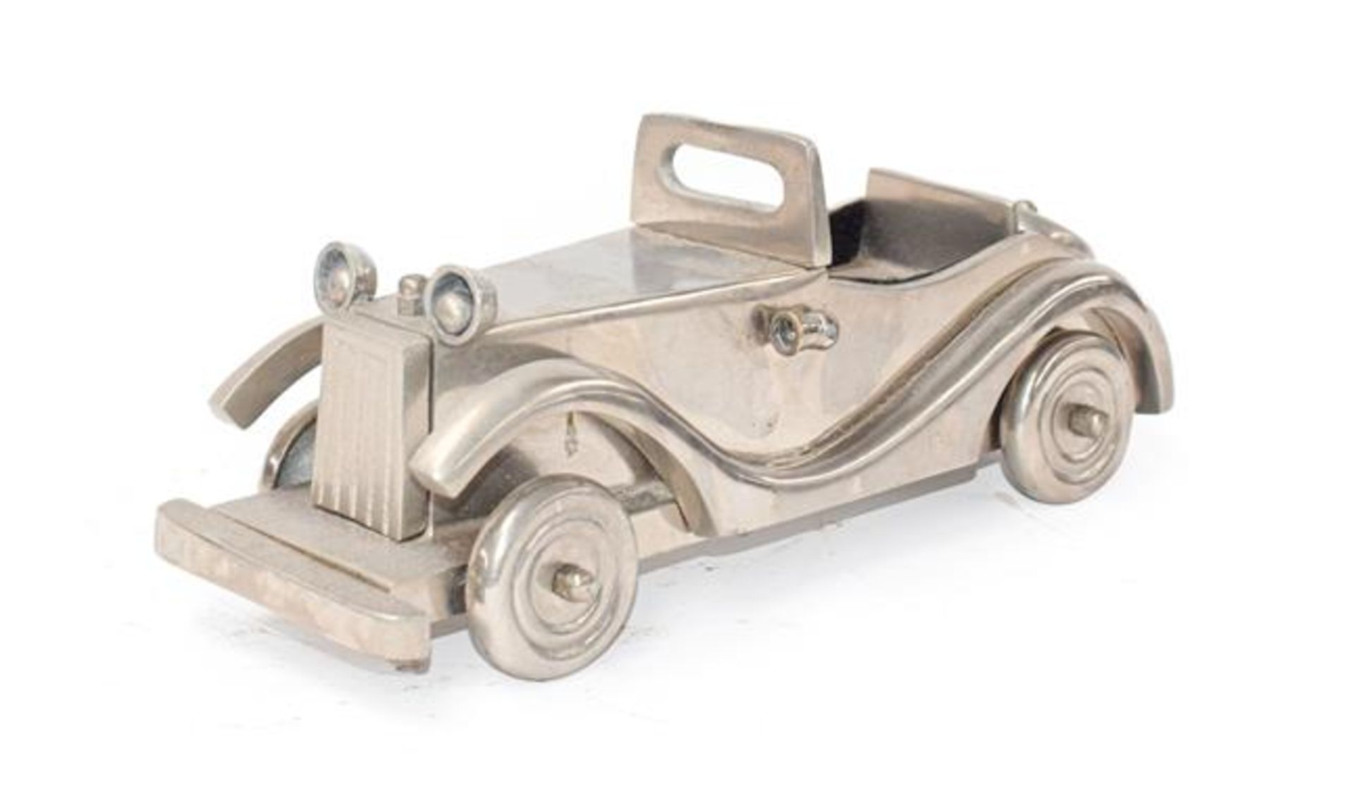 ~ A Chromed Metal Scale Model of a 1930's Motor Car, 29cm diameter