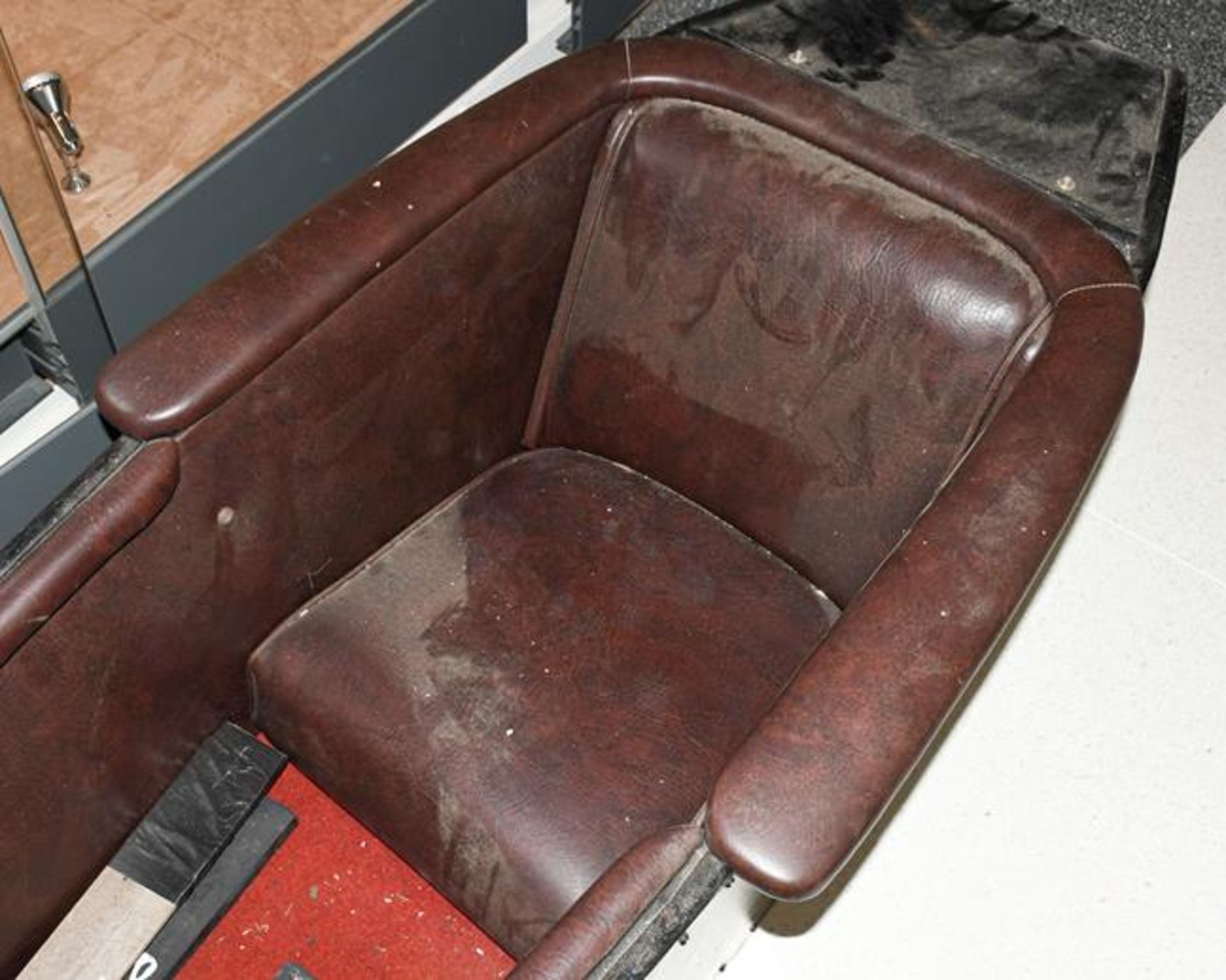 ~ A 1950's Black Painted Side Car, the body with screw fixings, repainted black with brown - Image 2 of 2