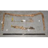 ~ A Pre-War Chromed Car Windscreen Frame and Mounting Brackets