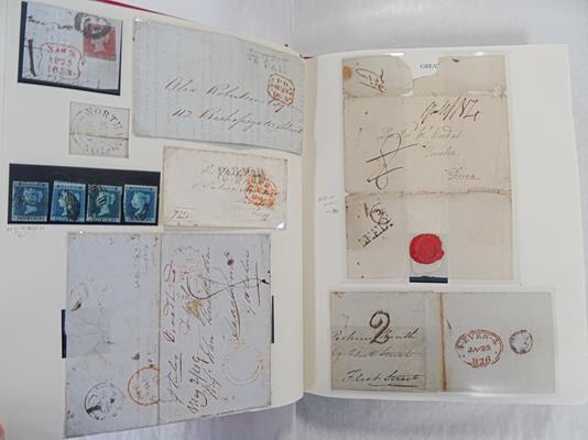 Great Britain, the Queen Victoria postal history volume, magnificent display of 19th century - Image 5 of 32