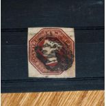 Great Britain, 1848-54 embossed 10d brown, Die undetermined, SG.57, cat.£1,500. Used, with margins