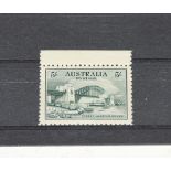 Australia 1932 Sydney Bridge 5/- blue-green, SG 143, cat.£425 for hinged. This a very attractive
