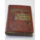 Vintage Lincoln album, housing worldwide collection of several hundred different stamps, mint and