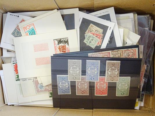 French Colonies, Carton containing a large stack of collections on album pages as bought in - Image 2 of 4