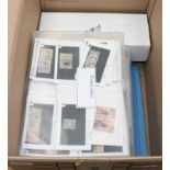 Worldwide, carton containing approx. 2000+ counter cards, generally 19th and early 20th century,