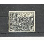 1929 Postal Union Congress £1 black, SG 438, unmounted mint.