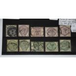 Great Britain, 1883-84 lilac and green set used with selected quality, all cds postmarks and