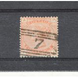 1873-80 4d vermilion SG 152 (plate 15), very finely cancelled.