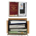 Great Britain collection, plus worldwide schoolboy albums with China, a wine box and two