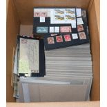 Foreign Countries, a collector's accumulation on over 400 stockcards with several stamps on each,