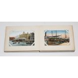 A Mixed Lot in a Green Box containing various ephemera, negatives, a landscape folio album of