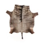 Hides/Skins: Blue Wildebeest Hide Rug (Connochaetes taurinus), modern, South Africa, brand new