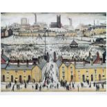 After Laurence Stephen Lowry RBA, RA (1887-1976) ''Britain at Play'' Signed, with the blindstamp for