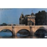 After Christo and Jeanne-Claude (1935-2020) (1935-2009) American ''Wrapped Pont Neuf Paris'' Signed,