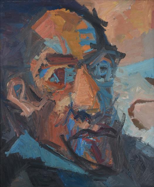 Dave Pearson (1937-2008) Self Portrait (1990) Oil on board, 75cm by 62.5cm Artist's Resale Rights/