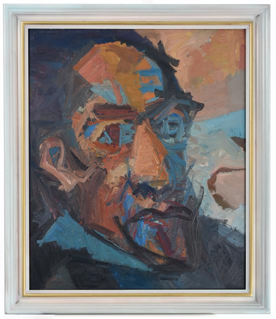 Dave Pearson (1937-2008) Self Portrait (1990) Oil on board, 75cm by 62.5cm Artist's Resale Rights/ - Image 2 of 2