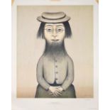 After Laurence Stephen Lowry RBA, RA (1887-1976) ''Woman with Beard'' Signed, with the blindstamp