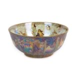 A Wedgwood Fairyland Lustre Poplar Trees and Elves and Bell Branch Imperial Bowl, designed by