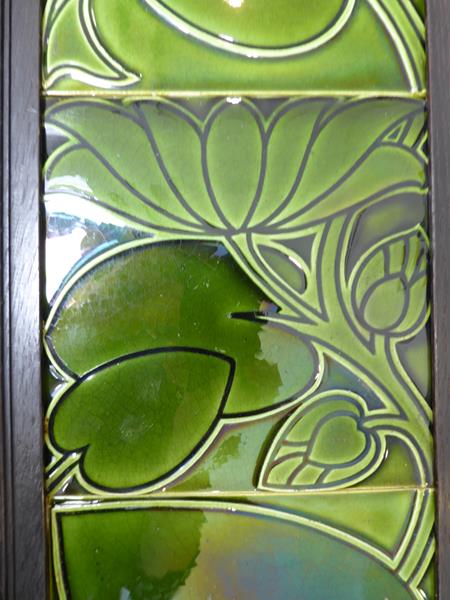 A Pilkington's Royal Lancastrian Pottery Three 6'' Tile Panel, designed by C.F.A Voysey, c.1900, - Image 5 of 7