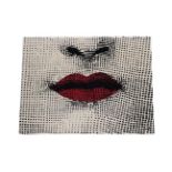 Atelier Fornasetti: A Bacio Rug, hand made wool, labelled FORNASETTI by ROUBINI RUGS WORKS OF ART,