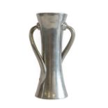 Attributed to Oliver Baker for Liberty & Co: A Tudric Pewter Vase, of waisted cylindrical form