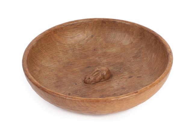 Stan Dodds (1928-2012): An English Oak Circular Fruit Bowl, tooled interior and exterior, with early