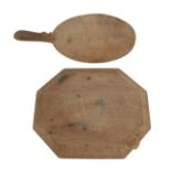 Workshop of Robert Mouseman Thompson (Kilburn): An English Oak Cheese Board, of standard form,