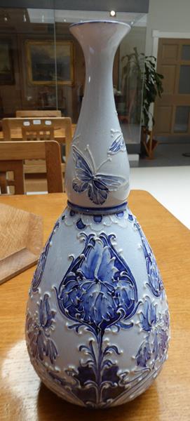 William Moorcroft (1872-1945) for James Macintyre & Co Ltd: A Florian Ware Butterfly Vase, in - Image 5 of 7