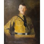 T Ryan, Portrait of Adolf Hitler, standing, half length, wearing the uniform of the SA (