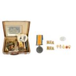 A British War Medal, awarded to L-897 SJT.C.E.KEAY. R.A., together with related items including a