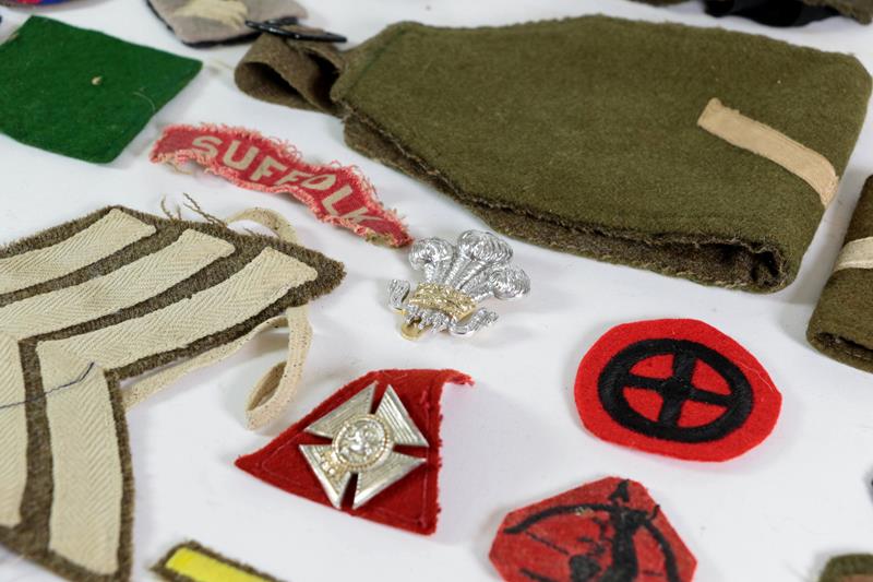 A Small Quantity of British Second World War and Post War, Cloth Insignia, including rank brassards, - Image 2 of 2