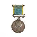 A Crimea Medal, 1854, un-named as issued, with buckled ribbon brooch