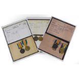 Three First World War Pairs to the West Yorkshire Regiment, each comprising British War Medal and