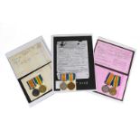 Three First World War Pairs to the West Yorkshire Regiment, each comprising British War Medal and