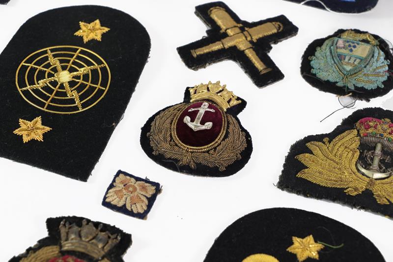 A Quantity of Second World War Royal Navy Insignia, including rank badges, cap talleys, ratings - Image 2 of 3