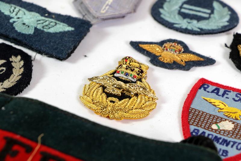 A Quantity of Post-Second World War RAF Insignia, including mohair cap bands, raised bullion - Image 3 of 3