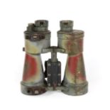 A Pair of German Second World War U.D.F. 7 X 50 U-Boat Binoculars by Carl Zeiss, Jena, numbered