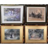 After W Dendy Sadler, a pair of framed prints entitled Memories and Sweethearts, 35cm by 50cm, a