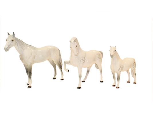 Beswick Horses Comprising: Welsh Mountain Pony ''Coed Coch Madog'', model No. 1643; Horse (Head