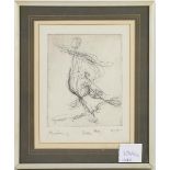 Nicholas Horsfield (1917-2005) ''The Raft'' Initialled and inscribed trial print state 4/9, etching,