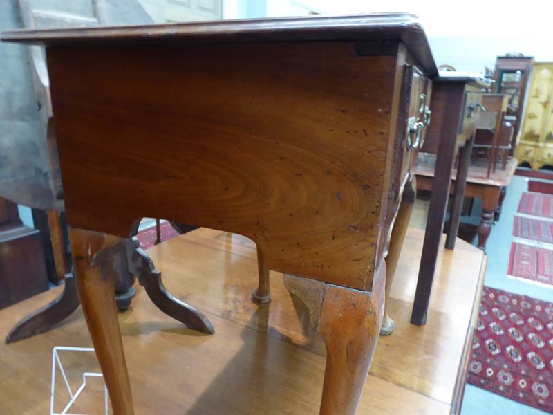 A satinwood inlaid walnut lowboy, 76cm by 49cm by 72cm - Image 10 of 12