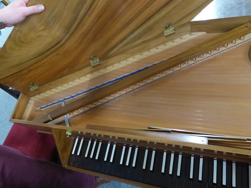 John Morley of London harpsichord, virginal number 940 with tuning key - Image 6 of 15