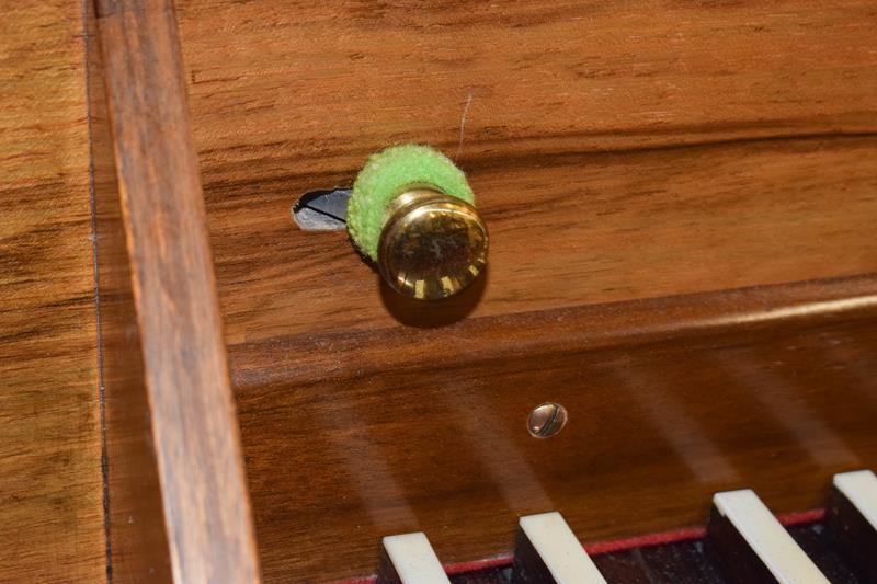 John Morley of London harpsichord, virginal number 940 with tuning key - Image 12 of 15