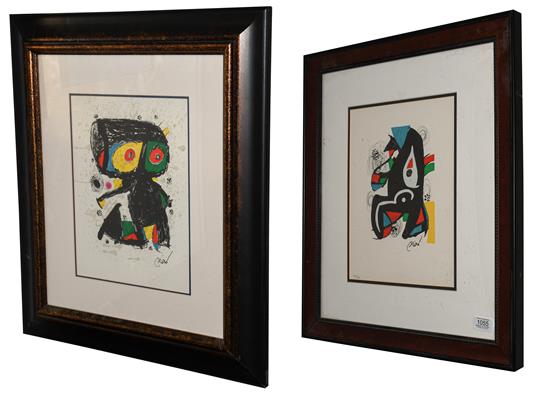 After Joan Miró (1893-1983) Spanish ''La Melodie Acide'' Numbered 803/1500, lithograph, together