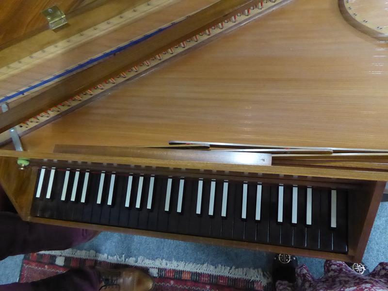 John Morley of London harpsichord, virginal number 940 with tuning key - Image 8 of 15