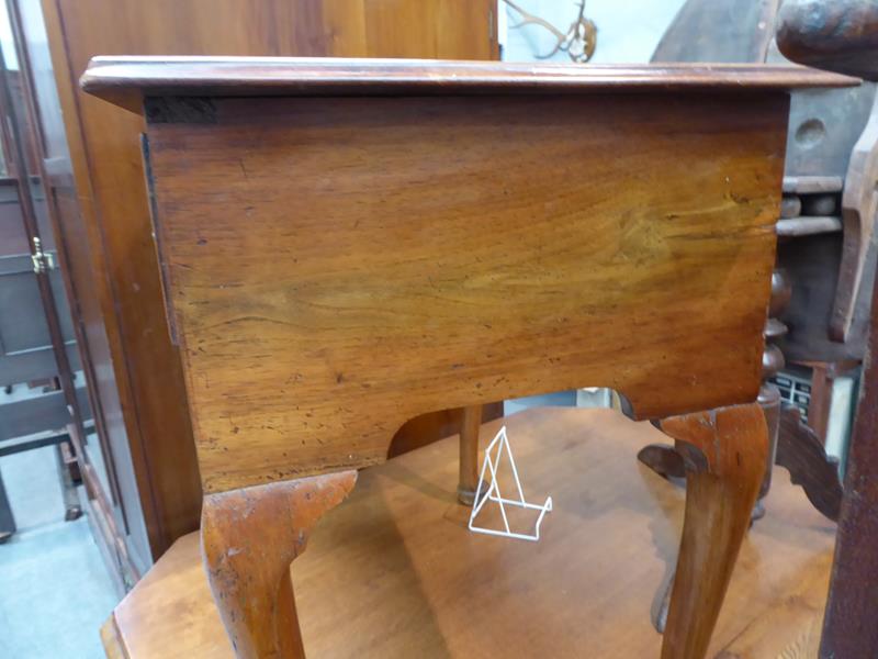 A satinwood inlaid walnut lowboy, 76cm by 49cm by 72cm - Image 8 of 12