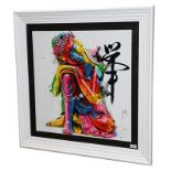 Patrice Murciano (Contemporary) Buddha Signed and dated 2012, mixed media, 66cm by 66cm Artist's