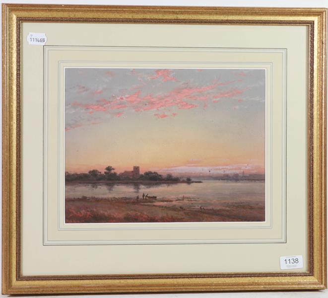 A 19th century landscape watercolour, initialled W S G and dated (19)10?