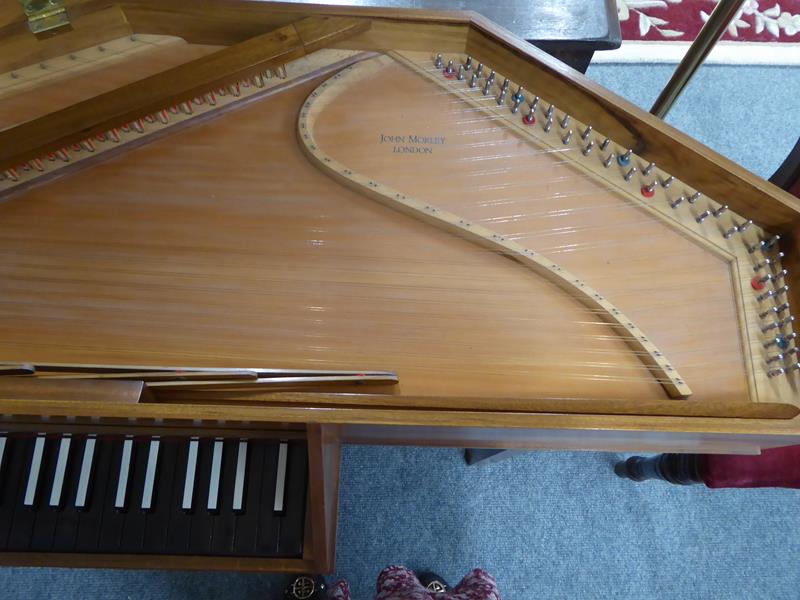 John Morley of London harpsichord, virginal number 940 with tuning key - Image 7 of 15