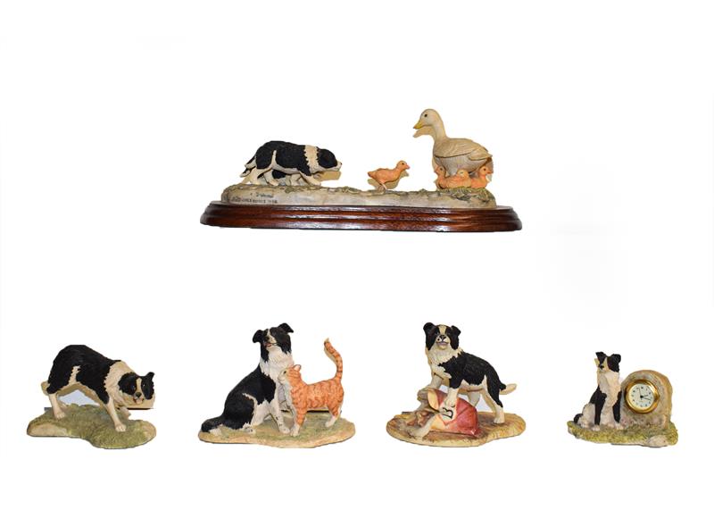 Border Fine Arts Collie models including 'Bob', 'Sweep', 'First Lesson', 'Hen Pecked', etc (qty on